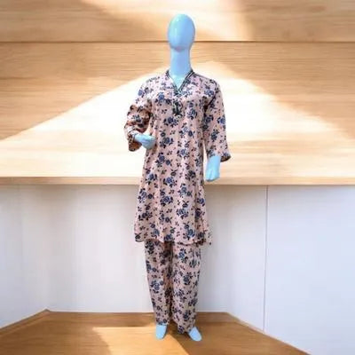 Winter Collection 2 Pcs Stitched Micro Polo Cotton Women Dress Marina Wool Specially