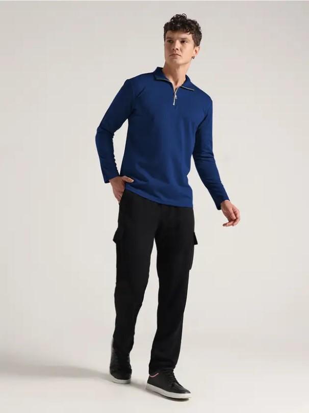 2 Pcs Men's Polyester Plain Track Suit