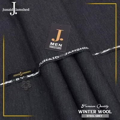 Men’s Unstitched Wool Plain Suit