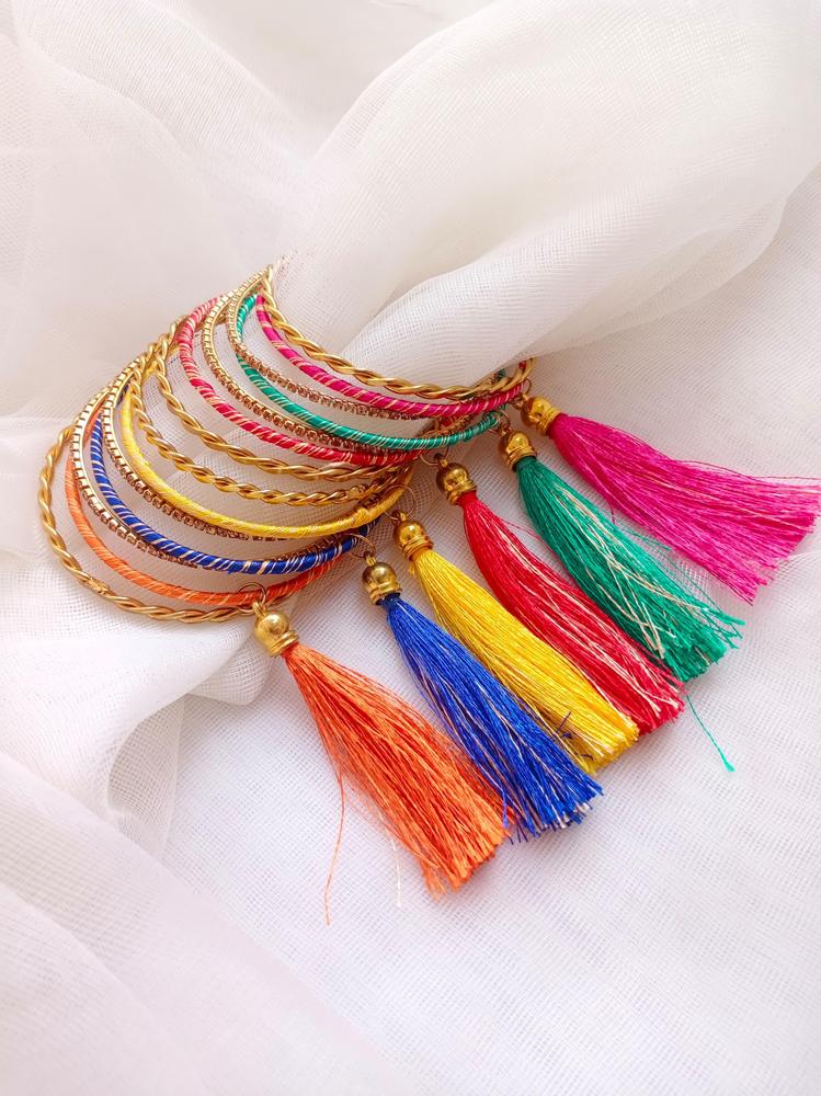 Beautiful Multicolor Bangles 14 Pcs