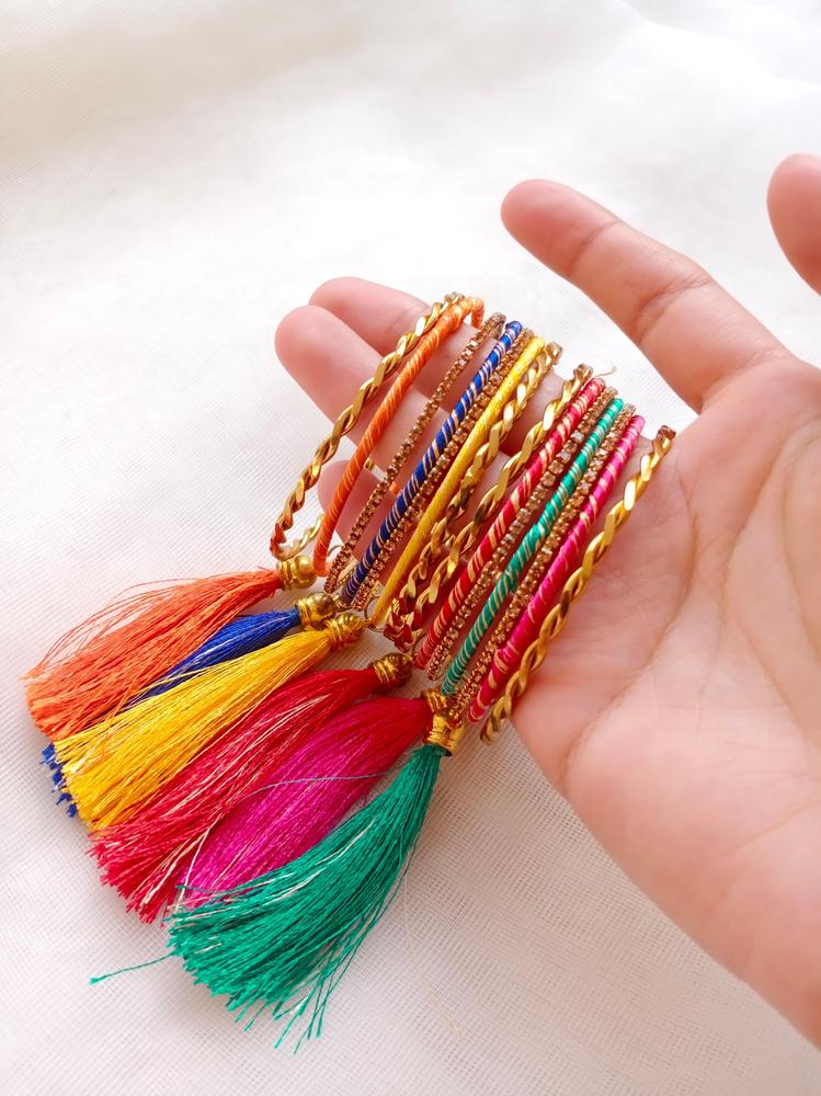 Beautiful Multicolor Bangles 14 Pcs