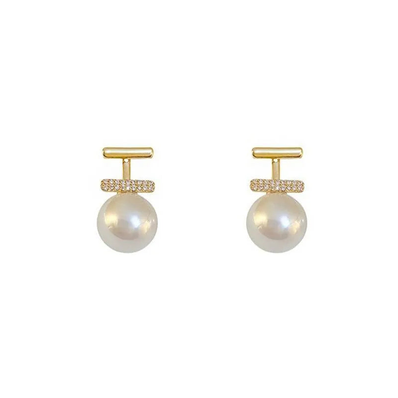 Pearl Zircon Trendy Korean Earrings