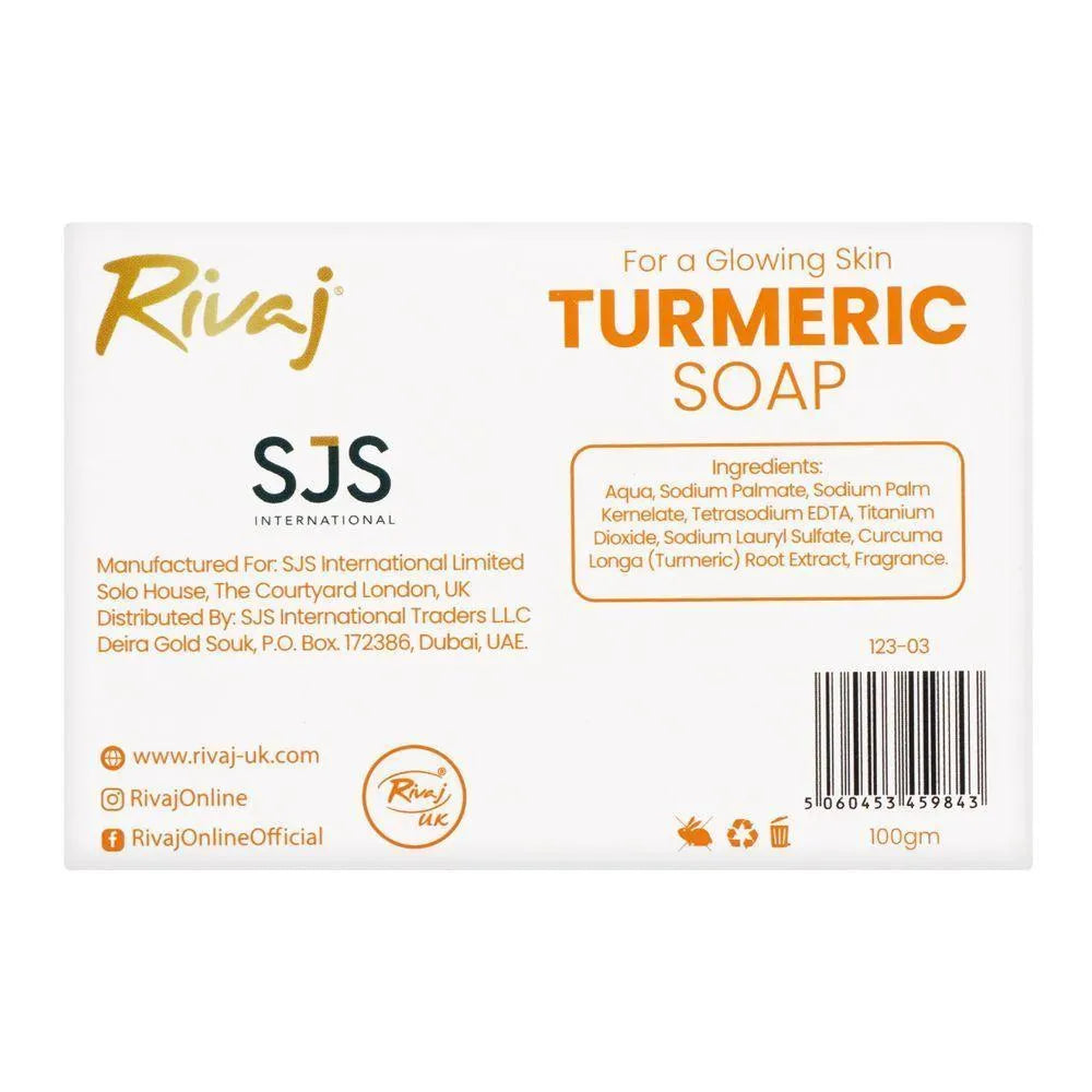 Turmeric Soap 100g by Rivaj UK