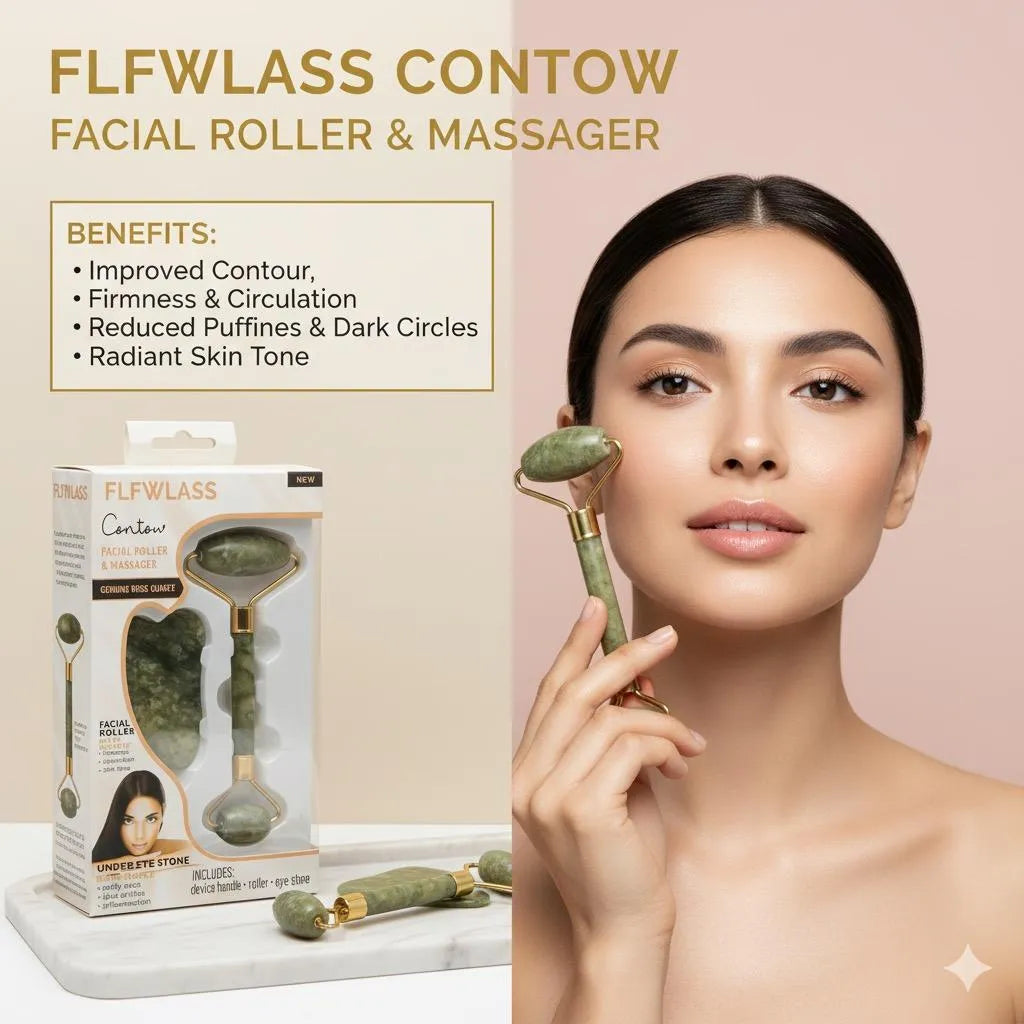 Jade Roller & Gua Sha Skincare Tool