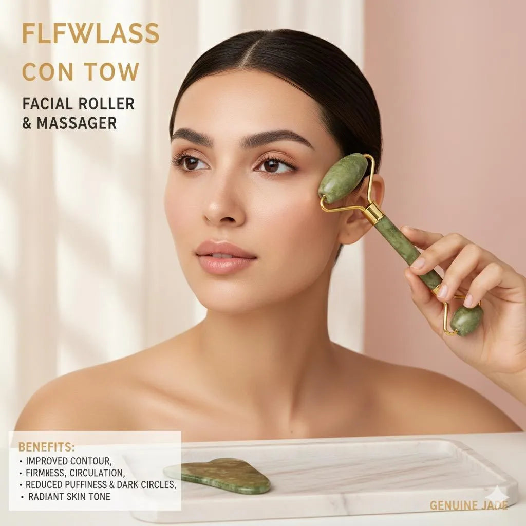 Jade Roller & Gua Sha Skincare Tool