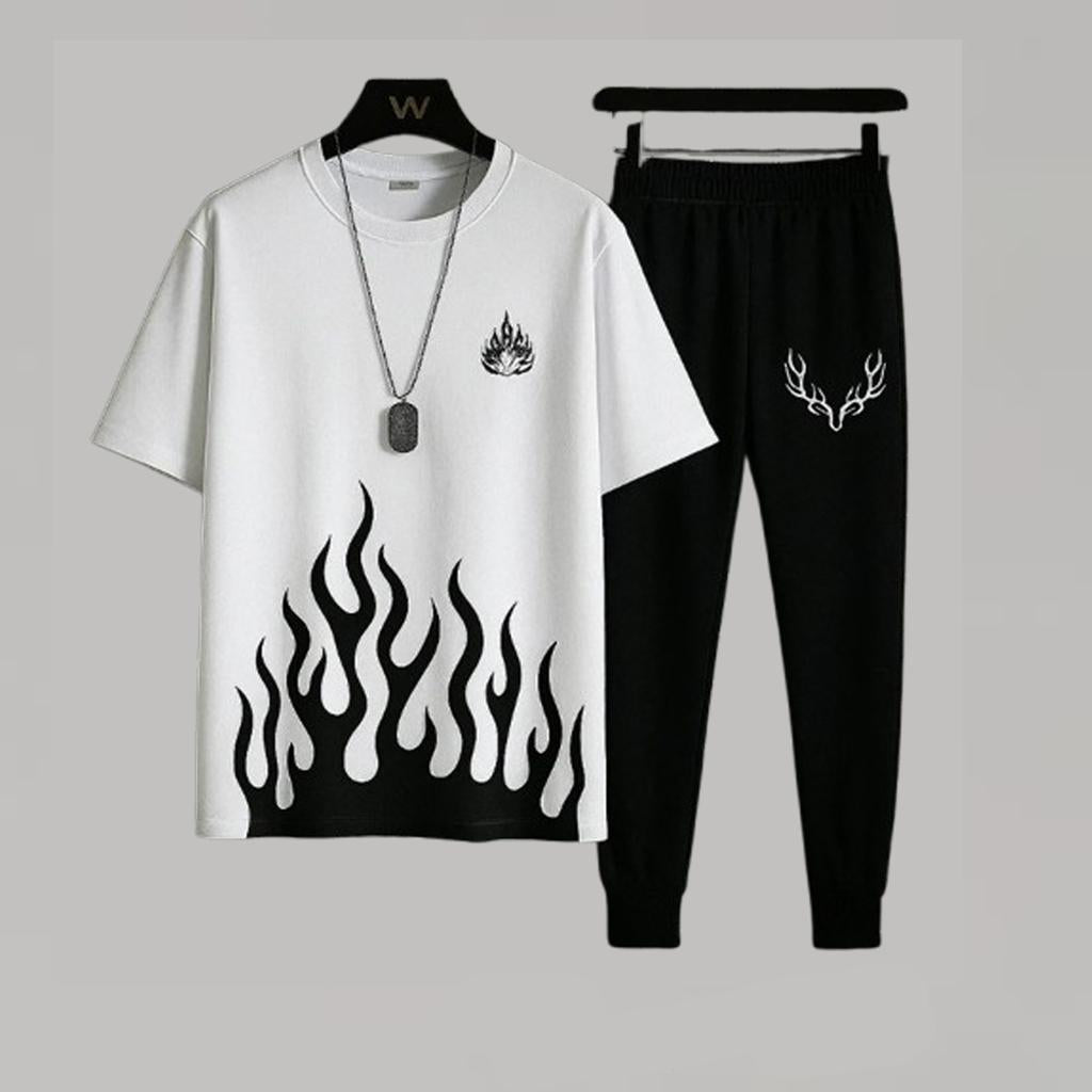 Men's Printed Micro Track Suit - 2 Pcs Comfort Wear