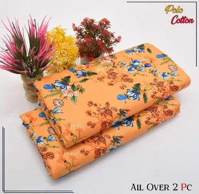 2 Pcs winter Women's Unstitched Printed Suit