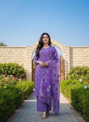 Winter Collection 3 Pcs Stitched Micro Polo Cotton Women Dress Marina Wool Specially