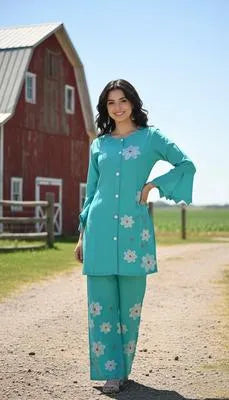 Winter Trending Collection Royal 2 Pcs Stitched Embroidered Dress For Women