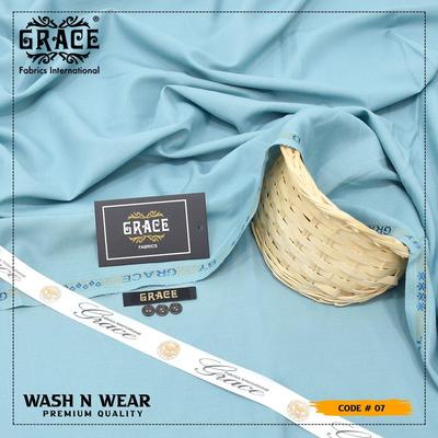 Men’s Unstitched Wash And Wear Plain Suit