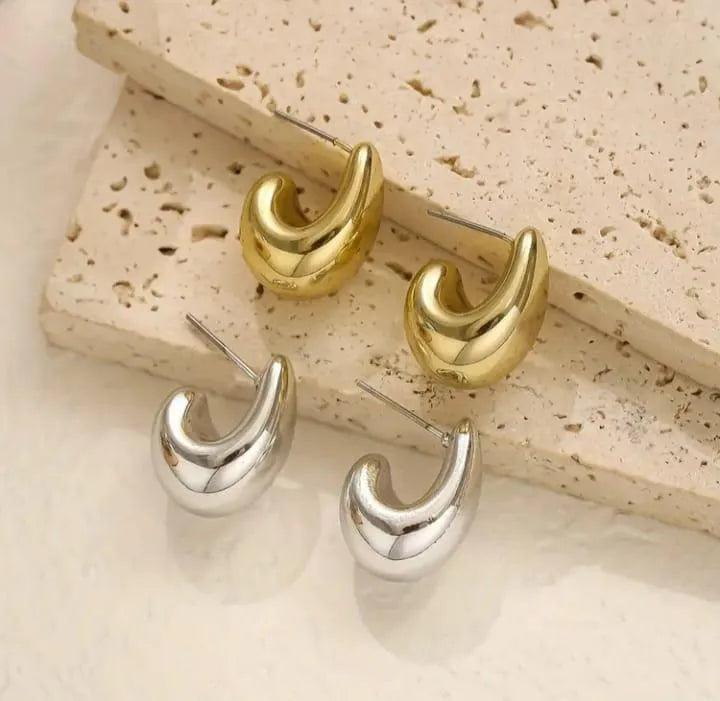 Modern Design Gold Plated Earrings