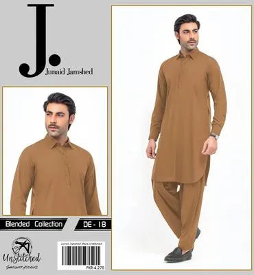 Men’s Unstitched Wash And Wear Plain Suit