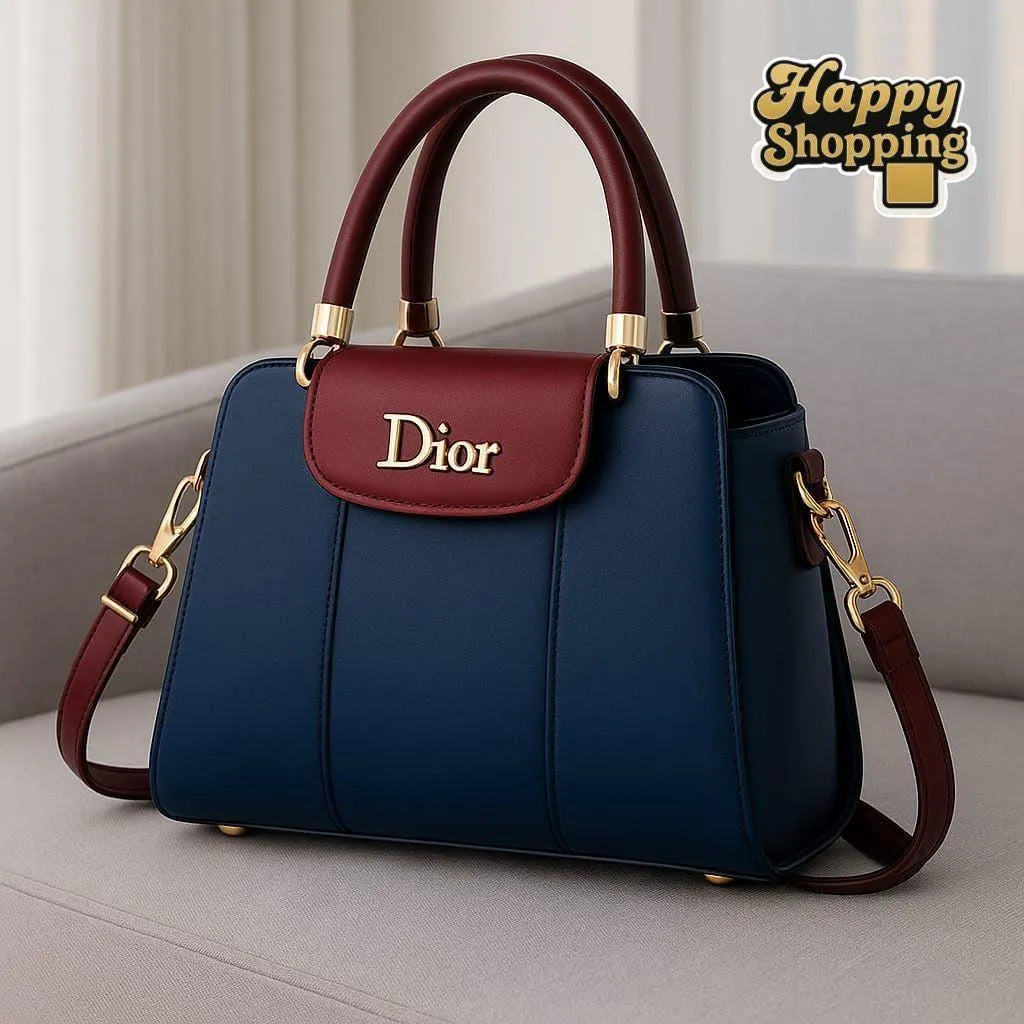 Women's PU Leather Plain Shoulder Bag