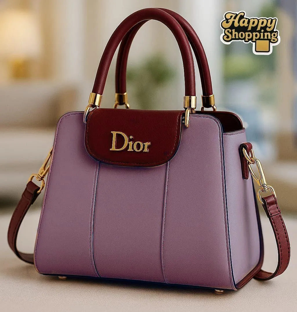 Women's PU Leather Plain Shoulder Bag