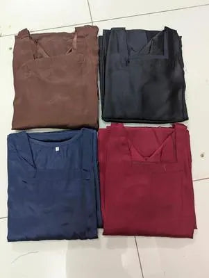 Stunning Maroon Shamoz Silk Maxi Set - 2 Pcs Ensemble