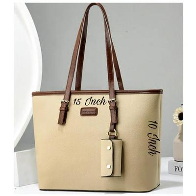 Women's Rexine Plain Tote Bag