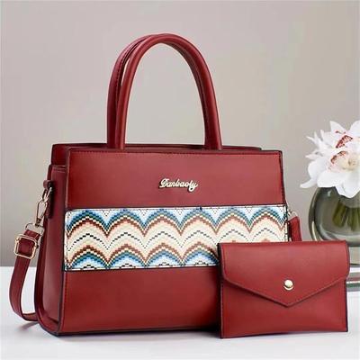 Girl's Rexine Printed Tote Bag