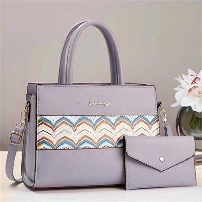 Girl's Rexine Printed Tote Bag