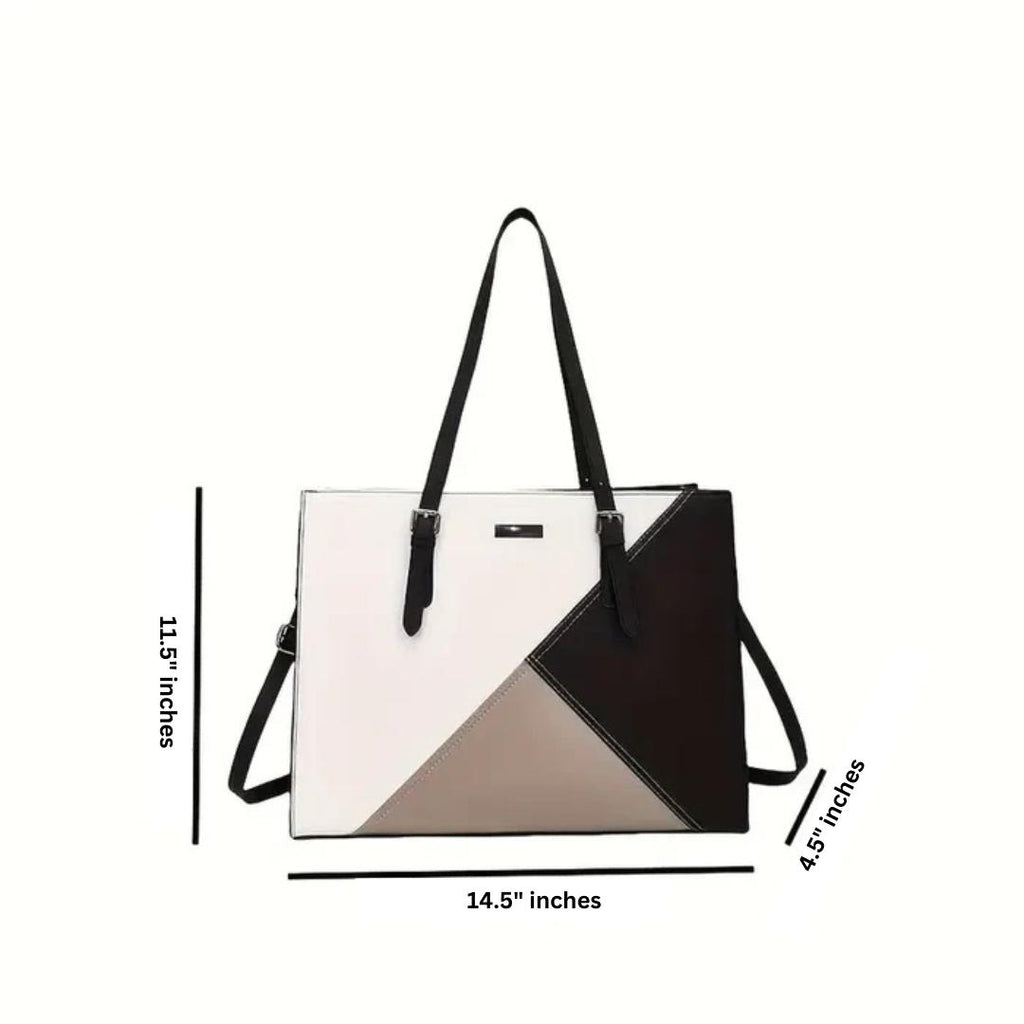 Women's PU Leather Plain Tote Bags