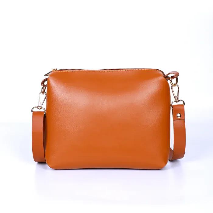 Women's Leather Plain Hand Elegance Bag Set
