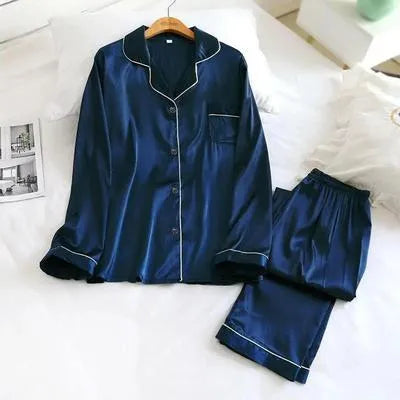 3 Pcs Women's Stitched Silk Printed Night Suit