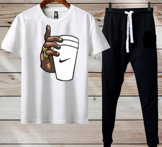 Micro Interlock Printed Track Suit wight Cup