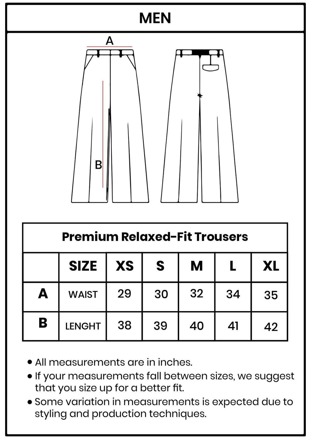Men’s Relaxed Fit Trousers - Textured Blue Casual Comfort Wear EW-000244-1