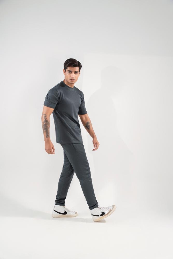 2 Pcs Men's Dri Fit Plain Track Suit