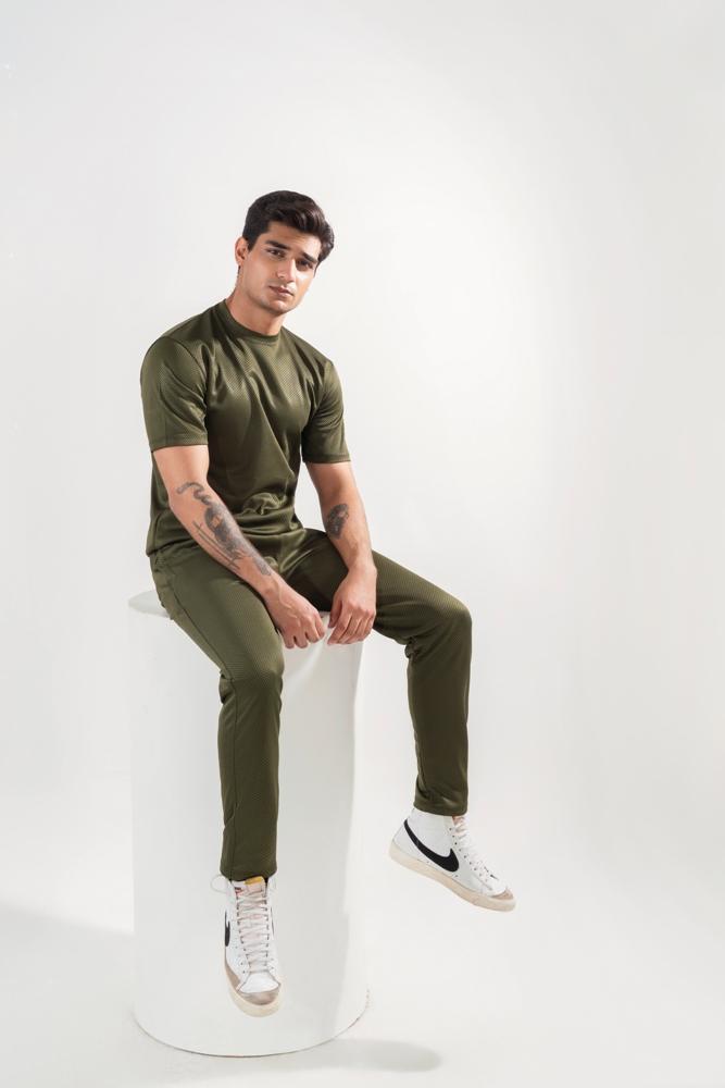 2 Pcs Men's Dri Fit Plain Track Suit