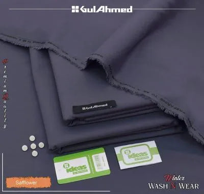 Men’s Unstitched Wash And Wear Plain Suit