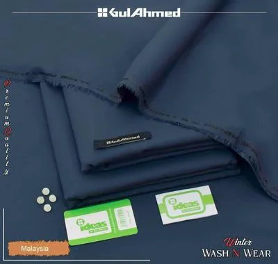 Men’s Unstitched Wash And Wear Plain Suit