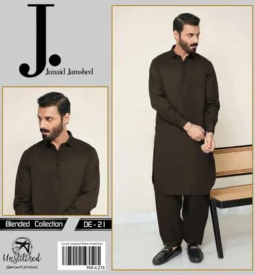 Men’s Unstitched Wash And Wear Plain Suit