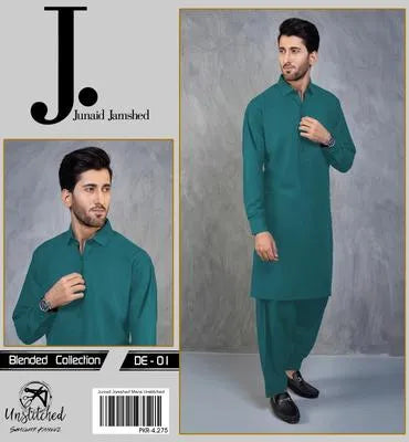 Men’s Unstitched Wash And Wear Plain Suit