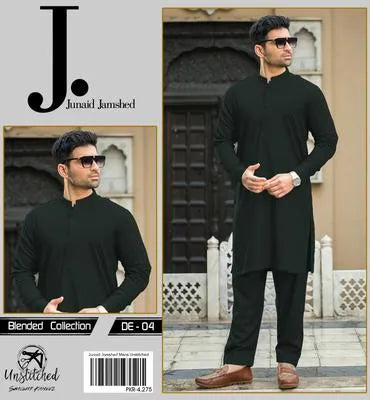 Men’s Unstitched Wash And Wear Plain Suit