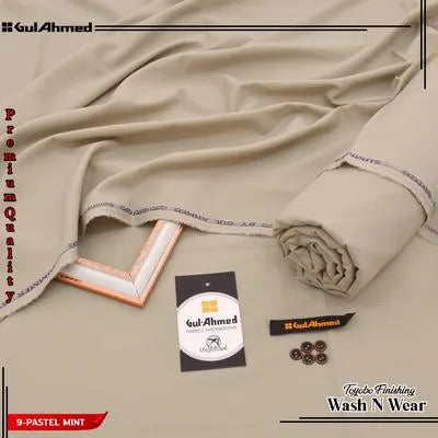 Men’s Unstitched Wash And Wear Plain Suit