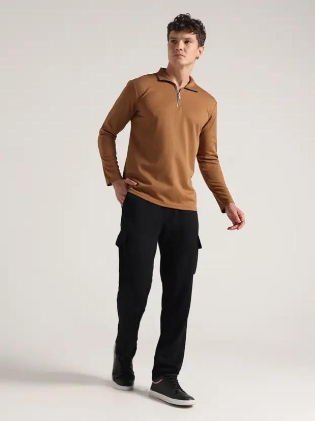 2 Pcs Men's Polyester Plain Track Suit