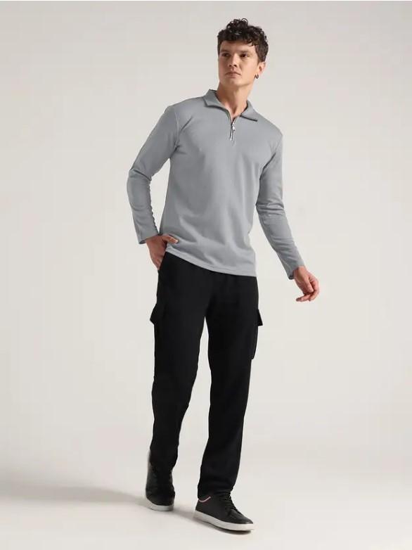 2 Pcs Men's Polyester Plain Track Suit