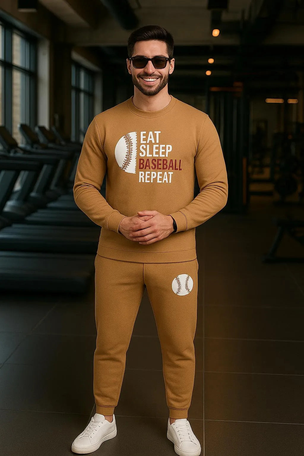 2 Pcs Men's Dri Fit Printed Track Suit