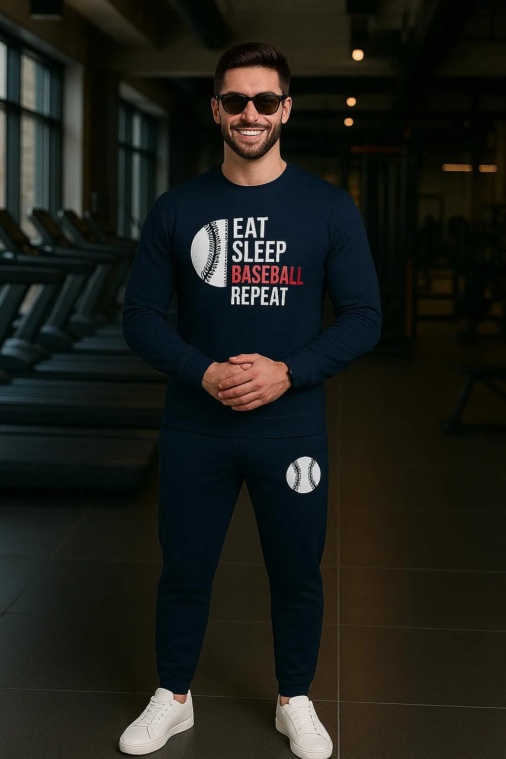 2 Pcs Men's Dri Fit Printed Track Suit