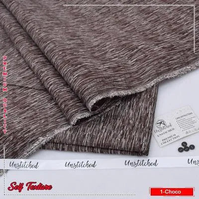 Men’s Unstitched Wash And Wear Self Print Suit