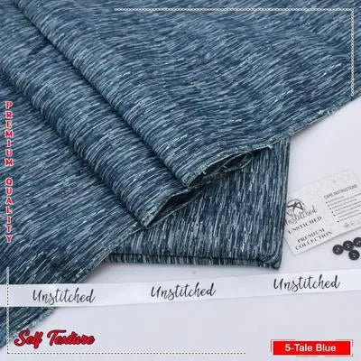 Men’s Unstitched Wash And Wear Self Print Suit