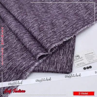 Men’s Unstitched Wash And Wear Self Print Suit