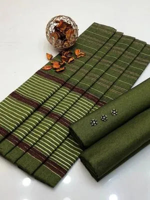 3 Pcs Women's Unstitched Hand Work Suit