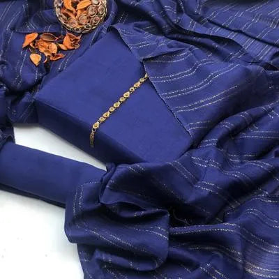 3 Pcs Women's Unstitched Hand Work Suit