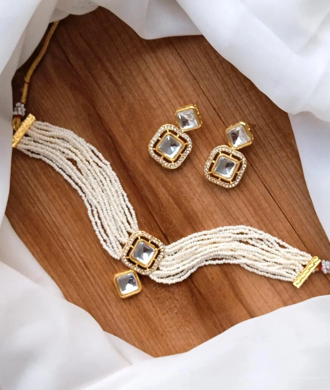 Gold Plated Kundan Choker Set