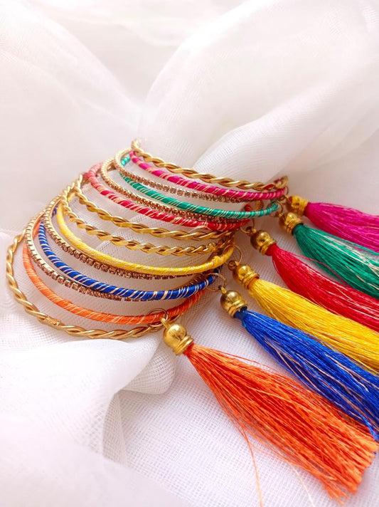 Beautiful Multicolor Bangles 14 Pcs