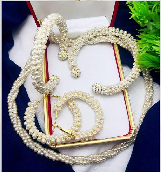 Beaded Resin Polish Pearl Artificial Set