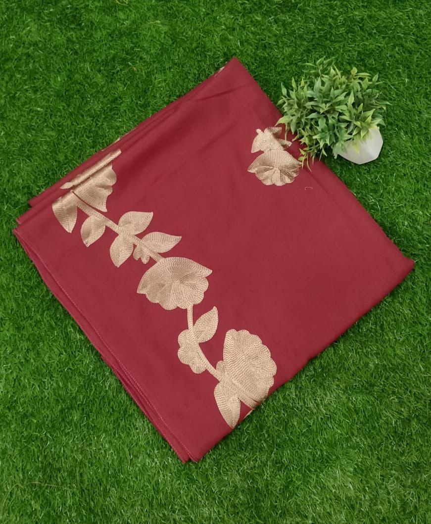 Women's Linen Embroidered Shawl