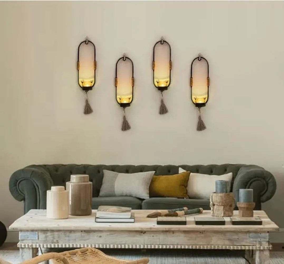 Rope Pendant Wall Sconce 2Pcs