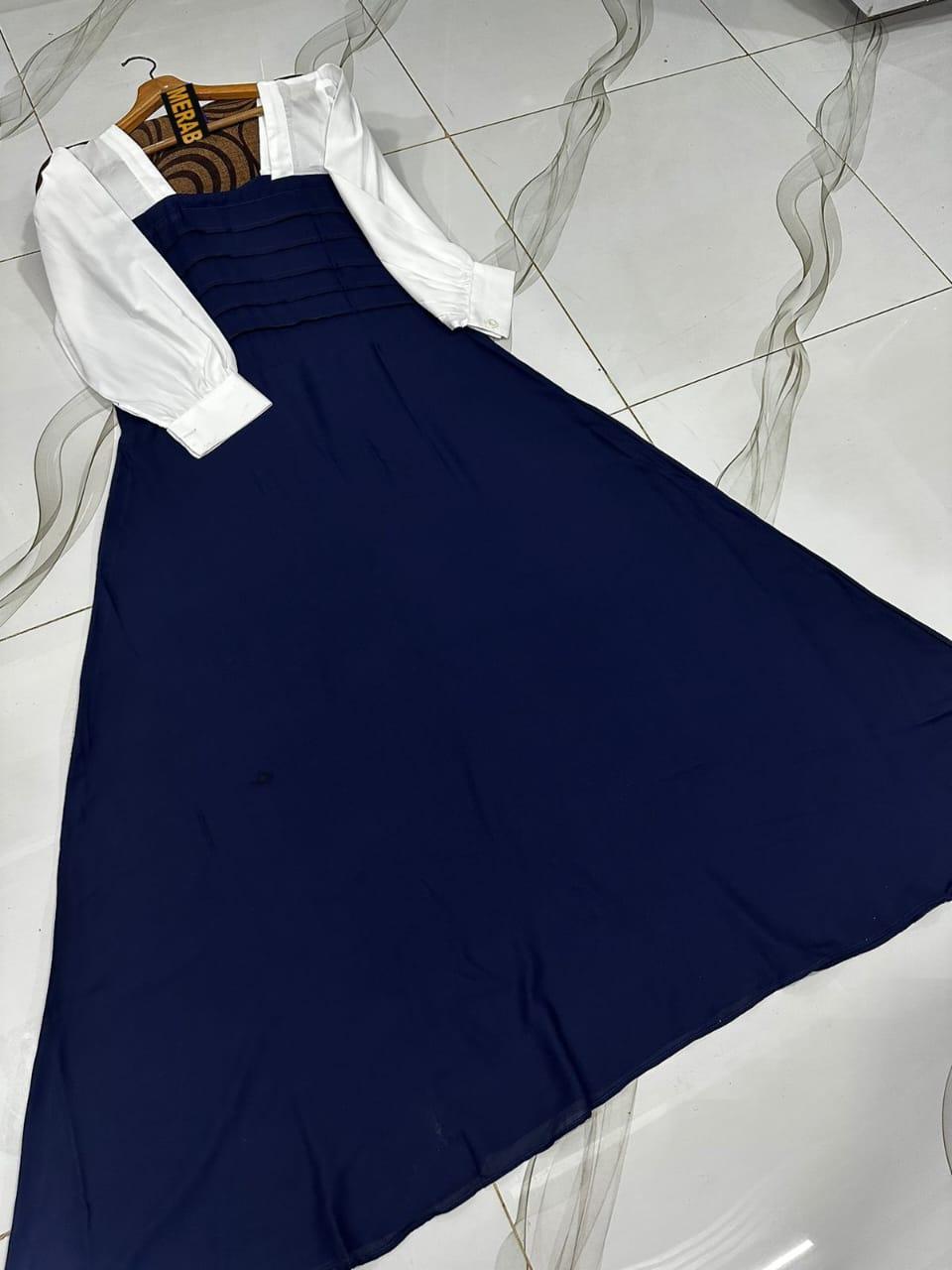 1 Pc Women's Stitched Plain Maxi